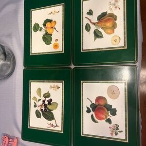 Vintage Pimpernel Placemats Hooker’s Fruit Royal Horticultural Society